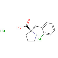 1049740-85-3 (2R)-2-[(2-chlorophenyl)methyl]pyrrolidine-2-carboxylic acid;hydrochloride chemical structure