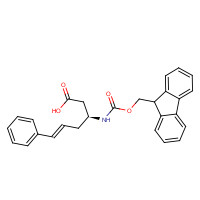270596-45-7 (E,3S)-3-(9H-fluoren-9-ylmethoxycarbonylamino)-6-phenylhex-5-enoic acid chemical structure