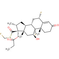 105613-90-9 [(6S,8S,9R,10S,11S,13S,14S,16R,17R)-6,9-difluoro-17-(fluoromethylsulfanylcarbonyl)-11-hydroxy-10,13,16-trimethyl-3-oxo-1,2,6,7,8,11,12,14,15,16-decahydrocyclopenta[a]phenanthren-17-yl] propanoate chemical structure