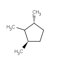 15890-40-1 (1R,3R)-1,2,3-trimethylcyclopentane chemical structure