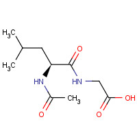 4033-42-5 2-[[(2S)-2-acetamido-4-methylpentanoyl]amino]acetic acid chemical structure