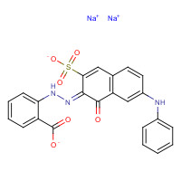 6369-32-0 disodium;2-[(2Z)-2-(7-anilino-1-oxo-3-sulfonatonaphthalen-2-ylidene)hydrazinyl]benzoate chemical structure