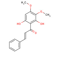 42438-78-8 (E)-1-(2,6-dihydroxy-3,4-dimethoxyphenyl)-3-phenylprop-2-en-1-one chemical structure
