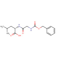1421-69-8 (2S)-4-methyl-2-[[2-(phenylmethoxycarbonylamino)acetyl]amino]pentanoic acid chemical structure