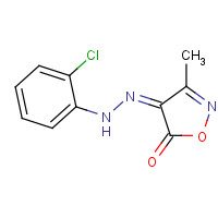 5707-69-7 (4Z)-4-[(2-chlorophenyl)hydrazinylidene]-3-methyl-1,2-oxazol-5-one chemical structure
