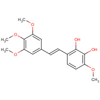 338990-24-2 3-methoxy-6-[(E)-2-(3,4,5-trimethoxyphenyl)ethenyl]benzene-1,2-diol chemical structure