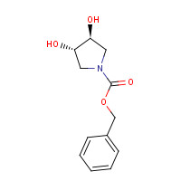 596793-30-5 benzyl (3S,4S)-3,4-dihydroxypyrrolidine-1-carboxylate chemical structure