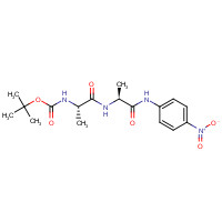 50439-35-5 tert-butyl N-[(2S)-1-[[(2S)-1-(4-nitroanilino)-1-oxopropan-2-yl]amino]-1-oxopropan-2-yl]carbamate chemical structure