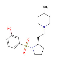 201038-74-6 3-[(2R)-2-[2-(4-methylpiperidin-1-yl)ethyl]pyrrolidin-1-yl]sulfonylphenol chemical structure