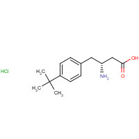 401916-47-0 (3R)-3-amino-4-(4-tert-butylphenyl)butanoic acid;hydrochloride chemical structure