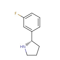 920274-04-0 (2S)-2-(3-fluorophenyl)pyrrolidine chemical structure