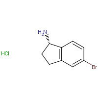 916210-93-0 (1S)-5-bromo-2,3-dihydro-1H-inden-1-amine;hydrochloride chemical structure