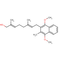 94828-05-4 (2E,6E)-8-(1,4-dimethoxy-3-methylnaphthalen-2-yl)-2,6-dimethylocta-2,6-dien-1-ol chemical structure