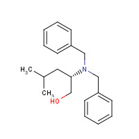 111060-53-8 (2S)-2-(dibenzylamino)-4-methylpentan-1-ol chemical structure