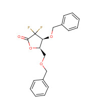 197452-15-6 (4S,5R)-3,3-difluoro-4-phenylmethoxy-5-(phenylmethoxymethyl)oxolan-2-one chemical structure