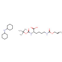 110637-52-0 N-cyclohexylcyclohexanamine;(2S)-2-[(2-methylpropan-2-yl)oxycarbonylamino]-6-(prop-2-enoxycarbonylamino)hexanoic acid chemical structure