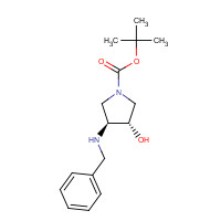 252574-03-1 tert-butyl (3S,4S)-3-(benzylamino)-4-hydroxypyrrolidine-1-carboxylate chemical structure