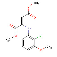 801281-96-9 dimethyl (Z)-2-(2-chloro-3-methoxyanilino)but-2-enedioate chemical structure