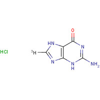 23199-21-5 2-amino-8-tritio-3,7-dihydropurin-6-one;hydrochloride chemical structure