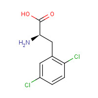 718596-54-4 (2R)-2-amino-3-(2,5-dichlorophenyl)propanoic acid chemical structure