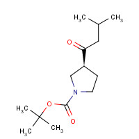 1251570-77-0 tert-butyl (3S)-3-(3-methylbutanoyl)pyrrolidine-1-carboxylate chemical structure
