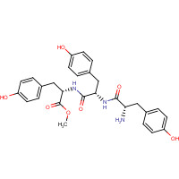 53566-70-4 methyl (2S)-2-[[(2S)-2-[[(2S)-2-amino-3-(4-hydroxyphenyl)propanoyl]amino]-3-(4-hydroxyphenyl)propanoyl]amino]-3-(4-hydroxyphenyl)propanoate chemical structure