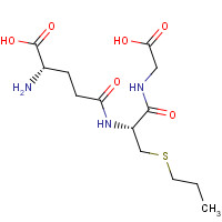 24425-53-4 (2S)-2-amino-5-[[(2R)-1-(carboxymethylamino)-1-oxo-3-propylsulfanylpropan-2-yl]amino]-5-oxopentanoic acid chemical structure