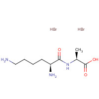 57448-86-9 (2S)-2-[[(2S)-2,6-diaminohexanoyl]amino]propanoic acid;dihydrobromide chemical structure