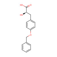 373368-68-4 (2R)-2-hydroxy-3-(4-phenylmethoxyphenyl)propanoic acid chemical structure