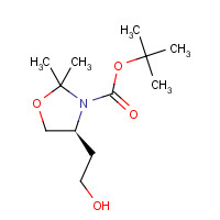 147959-18-0 tert-butyl (4S)-4-(2-hydroxyethyl)-2,2-dimethyl-1,3-oxazolidine-3-carboxylate chemical structure
