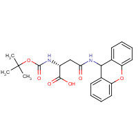 200192-48-9 (2R)-2-[(2-methylpropan-2-yl)oxycarbonylamino]-4-oxo-4-(9H-xanthen-9-ylamino)butanoic acid chemical structure