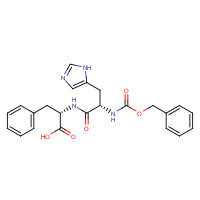 13053-69-5 (2S)-2-[[(2S)-3-(1H-imidazol-5-yl)-2-(phenylmethoxycarbonylamino)propanoyl]amino]-3-phenylpropanoic acid chemical structure