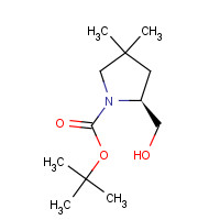 212890-86-3 tert-butyl (2S)-2-(hydroxymethyl)-4,4-dimethylpyrrolidine-1-carboxylate chemical structure