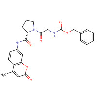 68542-93-8 benzyl N-[2-[(2S)-2-[(4-methyl-2-oxochromen-7-yl)carbamoyl]pyrrolidin-1-yl]-2-oxoethyl]carbamate chemical structure