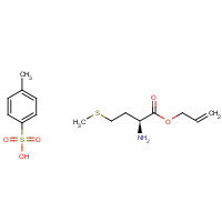 142601-87-4 4-methylbenzenesulfonic acid;prop-2-enyl (2S)-2-amino-4-methylsulfanylbutanoate chemical structure