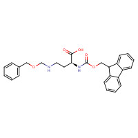 252049-08-4 (2S)-2-(9H-fluoren-9-ylmethoxycarbonylamino)-4-(phenylmethoxymethylamino)butanoic acid chemical structure