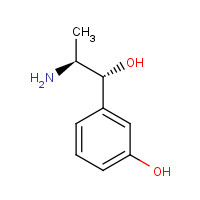 54-49-9 3-[(1R,2S)-2-amino-1-hydroxypropyl]phenol chemical structure