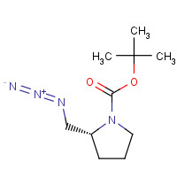 259537-91-2 tert-butyl (2R)-2-(azidomethyl)pyrrolidine-1-carboxylate chemical structure