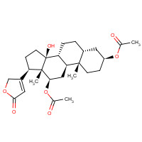 6078-59-7 [(3S,5R,8R,9S,10S,12R,13S,14S,17R)-12-acetyloxy-14-hydroxy-10,13-dimethyl-17-(5-oxo-2H-furan-3-yl)-1,2,3,4,5,6,7,8,9,11,12,15,16,17-tetradecahydrocyclopenta[a]phenanthren-3-yl] acetate chemical structure