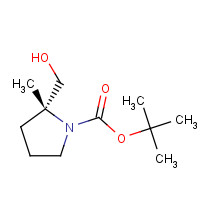 1207754-99-1 tert-butyl (2R)-2-(hydroxymethyl)-2-methylpyrrolidine-1-carboxylate chemical structure