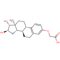69260-14-6 2-[[(8R,9S,13S,14S,16R,17R)-16,17-dihydroxy-13-methyl-6,7,8,9,11,12,14,15,16,17-decahydrocyclopenta[a]phenanthren-3-yl]oxy]acetic acid chemical structure