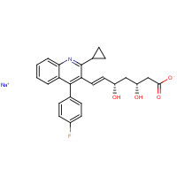 574705-92-3 sodium;(E,3R,5S)-7-[2-cyclopropyl-4-(4-fluorophenyl)quinolin-3-yl]-3,5-dihydroxyhept-6-enoate chemical structure