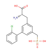 174575-17-8 (2S)-2-amino-3-[3-(2-chlorophenyl)-5-(phosphonomethyl)phenyl]propanoic acid chemical structure