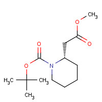 131134-77-5 tert-butyl (2S)-2-(2-methoxy-2-oxoethyl)piperidine-1-carboxylate chemical structure