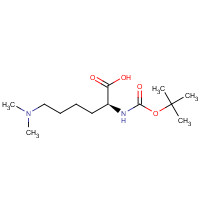 65671-53-6 (2S)-6-(dimethylamino)-2-[(2-methylpropan-2-yl)oxycarbonylamino]hexanoic acid chemical structure