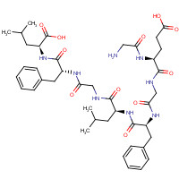 61393-34-8 (2S)-2-[[(2R)-2-[[2-[[(2S)-2-[[(2S)-2-[[2-[[(2S)-2-[(2-aminoacetyl)amino]-4-carboxybutanoyl]amino]acetyl]amino]-3-phenylpropanoyl]amino]-4-methylpentanoyl]amino]acetyl]amino]-3-phenylpropanoyl]amino]-4-methylpentanoic acid chemical structure