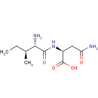 59652-59-4 (2S)-4-amino-2-[[(2S,3S)-2-amino-3-methylpentanoyl]amino]-4-oxobutanoic acid chemical structure