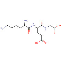 57866-06-5 (4S)-5-(carboxymethylamino)-4-[[(2S)-2,6-diaminohexanoyl]amino]-5-oxopentanoic acid chemical structure