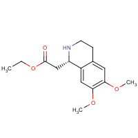 17447-45-9 ethyl 2-[(1S)-6,7-dimethoxy-1,2,3,4-tetrahydroisoquinolin-1-yl]acetate chemical structure