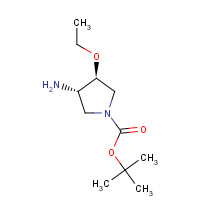 708273-40-9 tert-butyl (3S,4S)-3-amino-4-ethoxypyrrolidine-1-carboxylate chemical structure